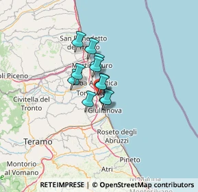 Mappa Via Gentile, 64018 Tortoreto Lido TE, Italia (7.05636)