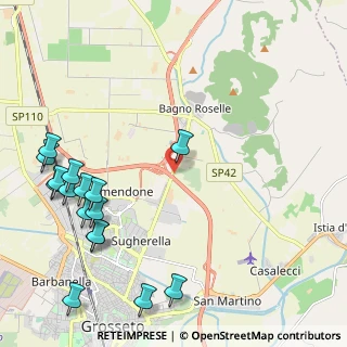 Mappa Via Rosellana, 58100 Bagno Roselle GR, Italia (2.96188)