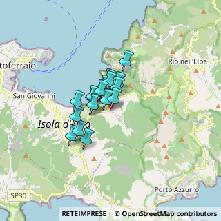 Mappa Via Le Trane, 57037 Portoferraio LI, Italia (1.03889)