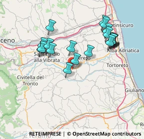 Mappa Via Cristoforo Colombo, 64027 Nucleo Artigianale TE, Italia (7.723)