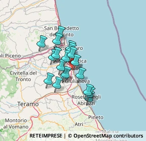 Mappa Via Carlo Goldoni, 64018 Tortoreto Lido TE, Italia (9.71053)