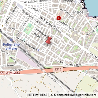 Mappa Via Giovanni Falcone, 12, 70044 Polignano a Mare, Bari (Puglia)