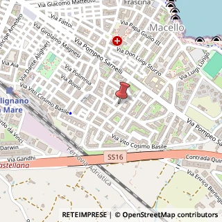 Mappa Via Giuseppe di Vagno, 12, 70044 Polignano a Mare, Bari (Puglia)