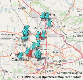 Mappa Strada provinciale Cancello - Caivano zona ASI Montefibre, 81025 Marcianise CE, Italia (6.97895)