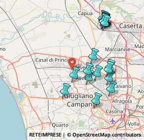 Mappa 81030 San Marcellino CE, Italia (9.0495)