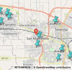 Mappa 81030 San Marcellino CE, Italia (3.47727)