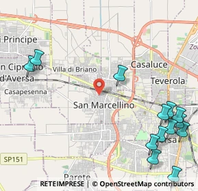 Mappa 81030 San Marcellino CE, Italia (3.28)