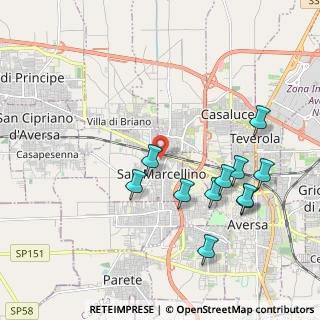 Mappa Via Giuseppina Sagliano, 81030 San Marcellino CE, Italia (2.24091)