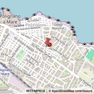 Mappa Via Giuseppe Mazzini, 4, 70044 Polignano a Mare, Bari (Puglia)