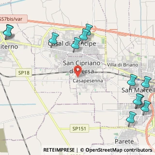 Mappa Via Trieste, 81030 Casapesenna CE, Italia (3.46917)