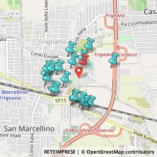 Mappa Via Napoli, 81030 Frignano CE, Italia (0.394)