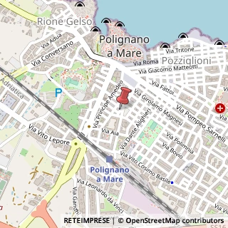 Mappa Piazza caduti Via Fani, 26, 70044 Polignano a Mare, Bari (Puglia)