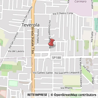 Mappa Via Garibaldi, nr. 80, 81030 Teverola, Caserta (Campania)