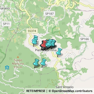 Mappa Via Ottorino Rizzo, 83015 Pietrastornina AV, Italia (0.375)