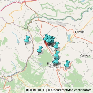 Mappa Contrada Incoronata, 85025 Melfi PZ, Italia (4.805)