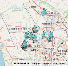 Mappa Via Casignano, 81032 Carinaro CE, Italia (7.035)