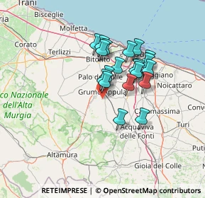 Mappa Contrada Icona Di Monaco, 70025 Grumo Appula BA, Italia (11.2595)