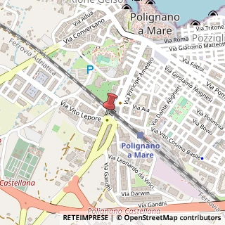 Mappa Via V. Lepore, 2, 70044 Polignano a Mare, Bari (Puglia)