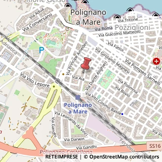 Mappa Viale delle Rimembranze, 4, 70044 Polignano a Mare, Bari (Puglia)