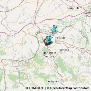 Mappa Via Monticchio, 85025 Melfi PZ, Italia (33.54083)