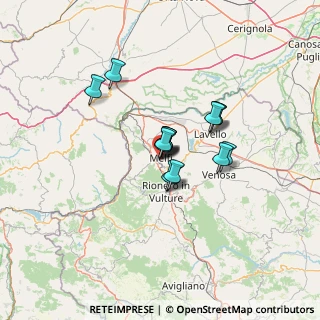Mappa Via Gabriele D'Annunzio, 85025 Melfi PZ, Italia (8.79267)