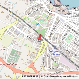 Mappa Via V. Lepore, 17, 70044 Polignano a Mare, Bari (Puglia)