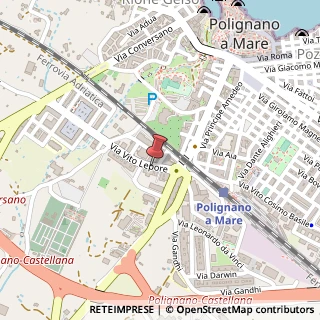 Mappa Via V. Lepore, 25, 70044 Polignano a Mare, Bari (Puglia)