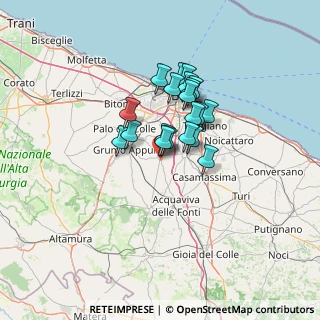 Mappa Contrada Reddito, 70028 Sannicandro di Bari BA, Italia (9.8315)