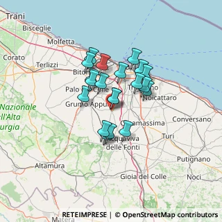 Mappa S.P.90 Cassano Murge ang via De Revel, 70028 Sannicandro di Bari BA, Italia (10.4275)