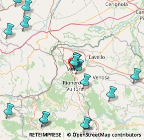 Mappa Viale Gabriele D'Annunzio, 85025 Melfi PZ, Italia (22.44125)
