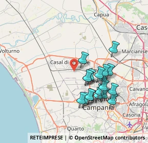 Mappa 81030 Casapesenna CE, Italia (7.37158)