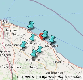 Mappa SP 121, 70044 Polignano A Mare BA, Italia (10.94188)