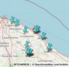 Mappa SP 121, 70044 Polignano A Mare BA, Italia (16.1175)