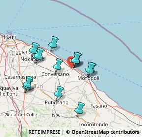 Mappa SP 121, 70044 Polignano A Mare BA, Italia (13.9)