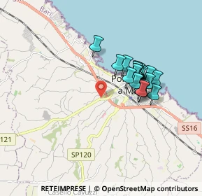 Mappa SP 121, 70044 Polignano A Mare BA, Italia (1.5215)