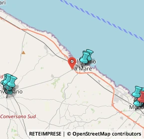 Mappa SP 121, 70044 Polignano A Mare BA, Italia (7.427)