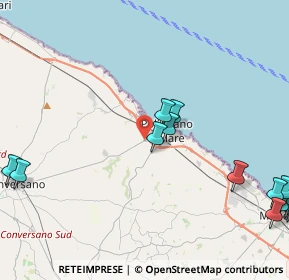 Mappa SP 121, 70044 Polignano A Mare BA, Italia (6.39357)