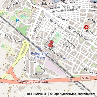 Mappa Via Vito Cosimo Basile, 16, 70044 Polignano a Mare, Bari (Puglia)