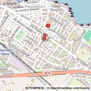 Mappa Via Mastrochirico Antonio, 11, 70044 Polignano a Mare, Bari (Puglia)