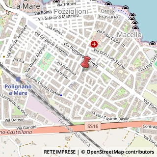 Mappa Via F. Antonio Mastrochirico, 8, 70044 Polignano a Mare, Bari (Puglia)