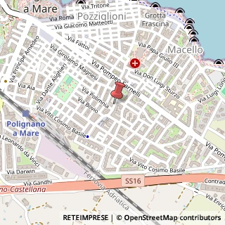 Mappa Via Giuseppe Mazzini, 111, 70044 Polignano a Mare, Bari (Puglia)