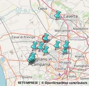 Mappa Via delle Ginestre, 81032 Carinaro CE, Italia (6.97333)