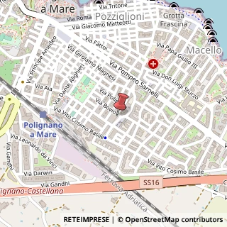 Mappa Via Giuseppe Mazzini, 122, 70044 Polignano a Mare, Bari (Puglia)