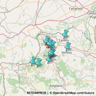 Mappa Via Bagnitello, 85025 Melfi PZ, Italia (9.75636)