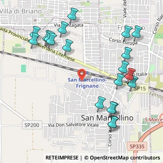 Mappa Via Omero, 81030 San Marcellino CE, Italia (0.701)