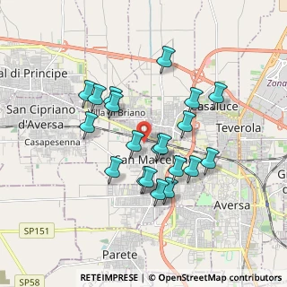 Mappa Via Omero, 81030 San Marcellino CE, Italia (1.6895)