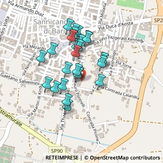 Mappa Via Professor M.Pontrelli, 70028 Sannicandro di Bari BA, Italia (0.2)