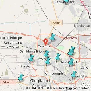 Mappa Via II Dietro Corte Zona P, 81030 Teverola CE, Italia (7.4065)
