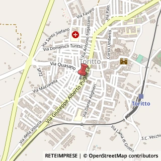 Mappa Via Giuseppe A. Pugliese, 216, 70020 Toritto, Bari (Puglia)