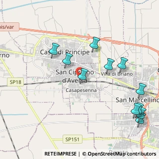 Mappa Via Salvatore Quasimodo, 81036 San Cipriano d'Aversa CE, Italia (2.64091)